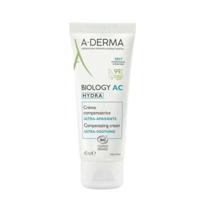 A-DERMA BIOLOGY AC HYDRA – Crème Compensatrice Ultra-Apaisante (40 ml)