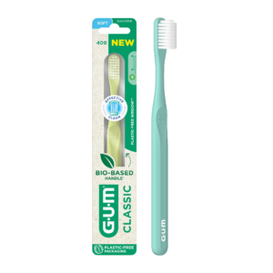 GUM Brosse à Dents Classic avec Tête Compacte
