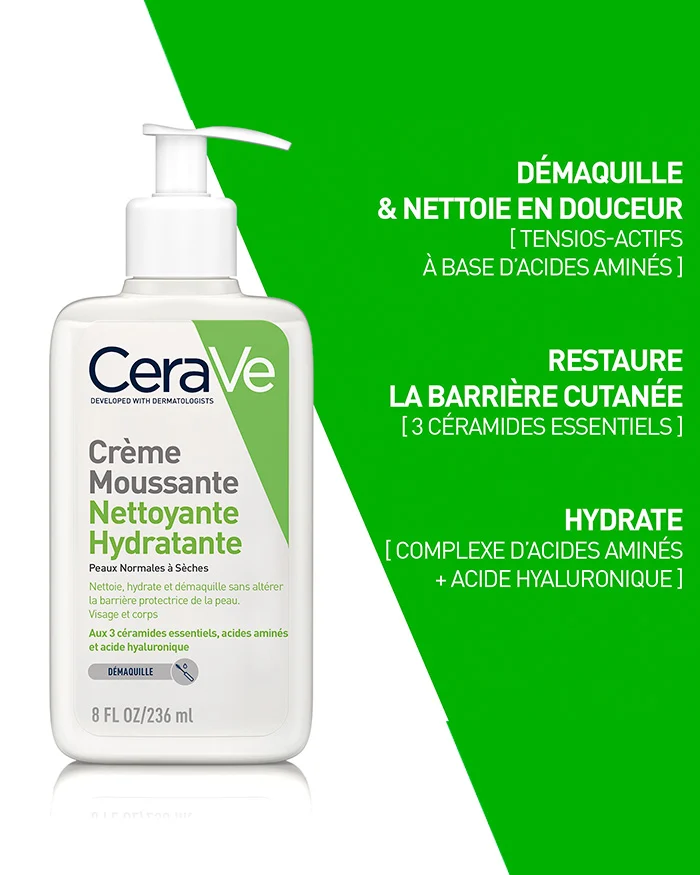 CeraVe Crème Moussante Nettoyante Hydratante 236 ml – Image 2