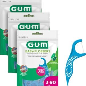 GUM Fil Dentaire Easy Flossers Ciré