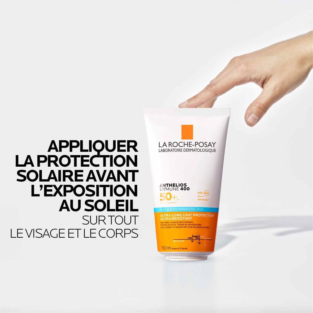 LA ROCHE-POSAY ANTHELIOS UVMUNE 400 Lait Solaire Visage & Corps SPF50+ 150 ml – Image 6