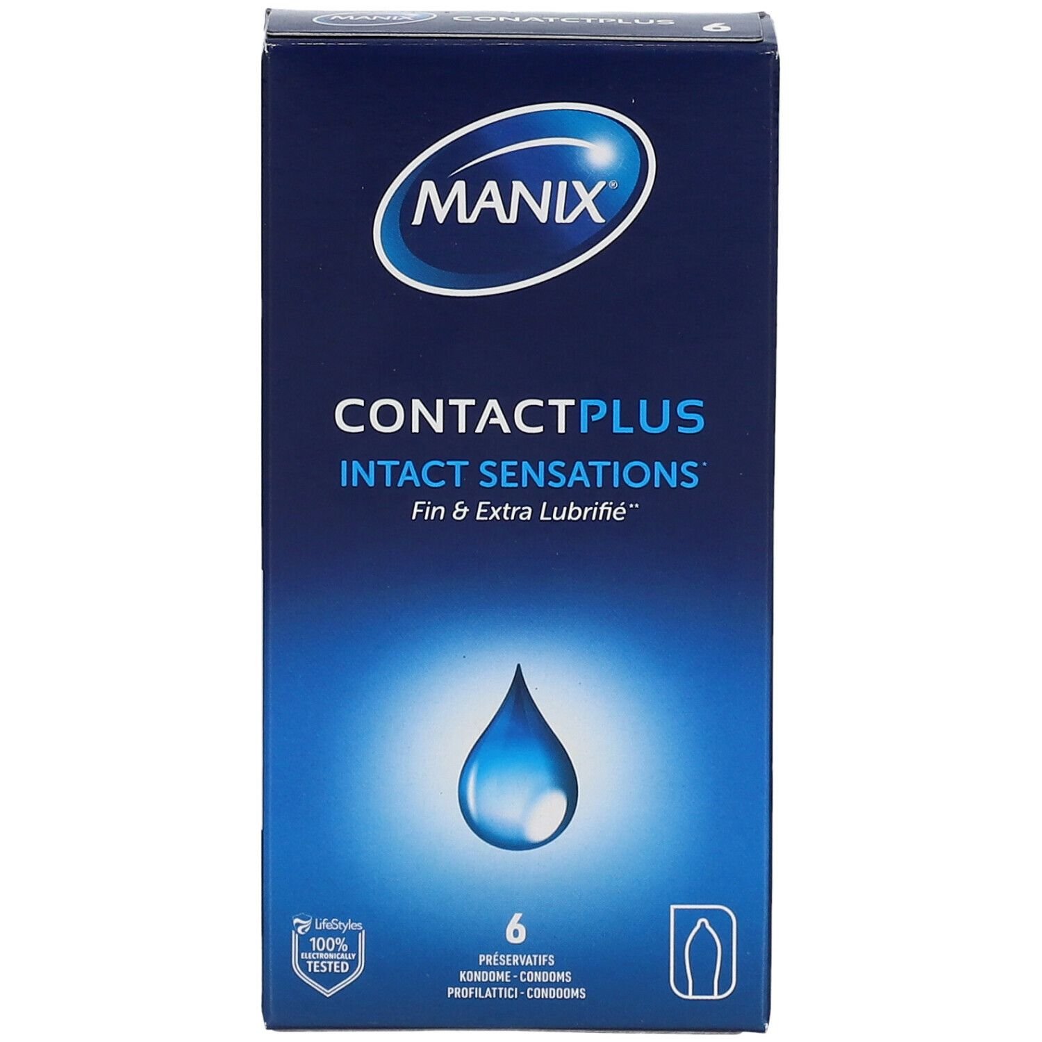 MANIX ultra-fins et extra lubrifiés boîte de 6