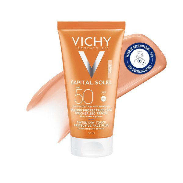 Vichy Capital Soleil BB Émulsion Toucher Sec Teintée SPF50 50 ml