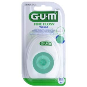 GUM ButlerWeave Fil Dentaire Ciré Nature 55m