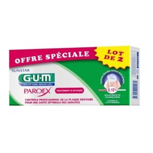 GUM PAROEX Dentifrice Antiseptique 0,12% – Lot de 2