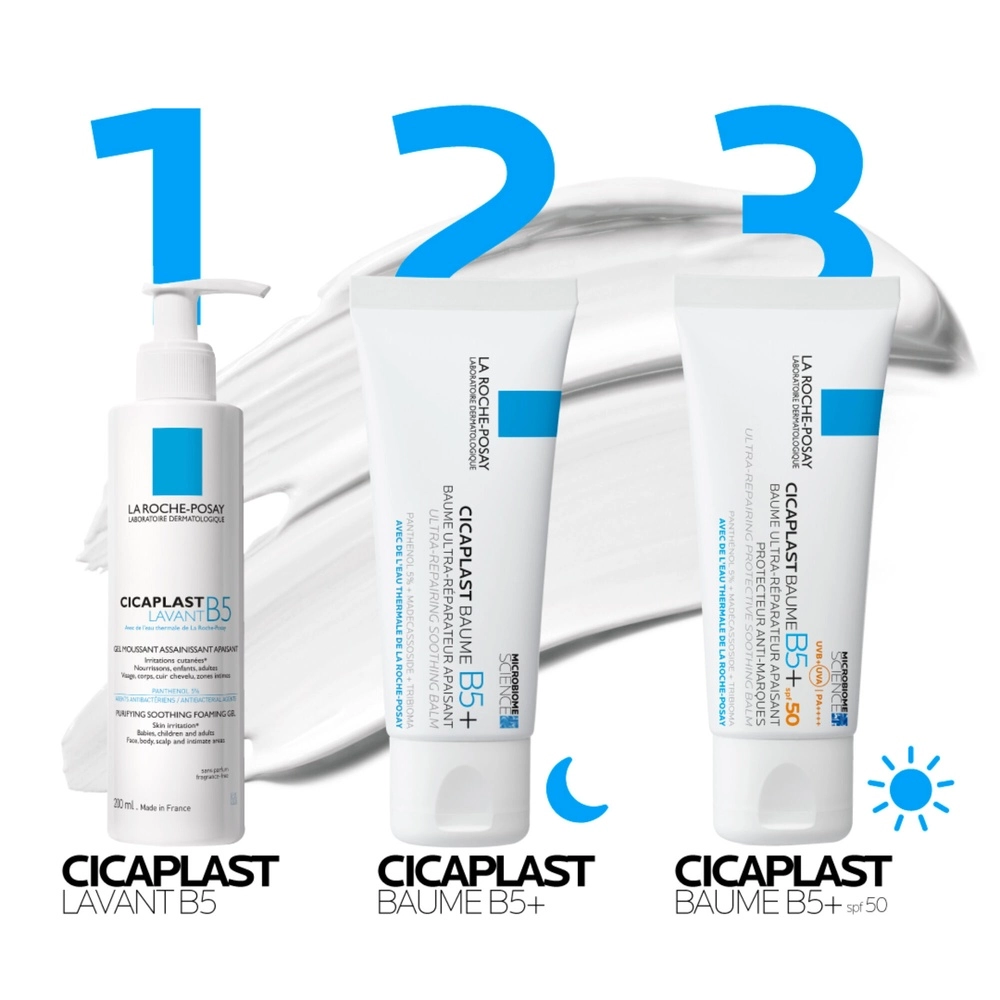 LA ROCHE-POSAY – Cicaplast Baume B5+ SPF50 Baume Réparateur Ultra Apaisant – 40 ml – Image 2